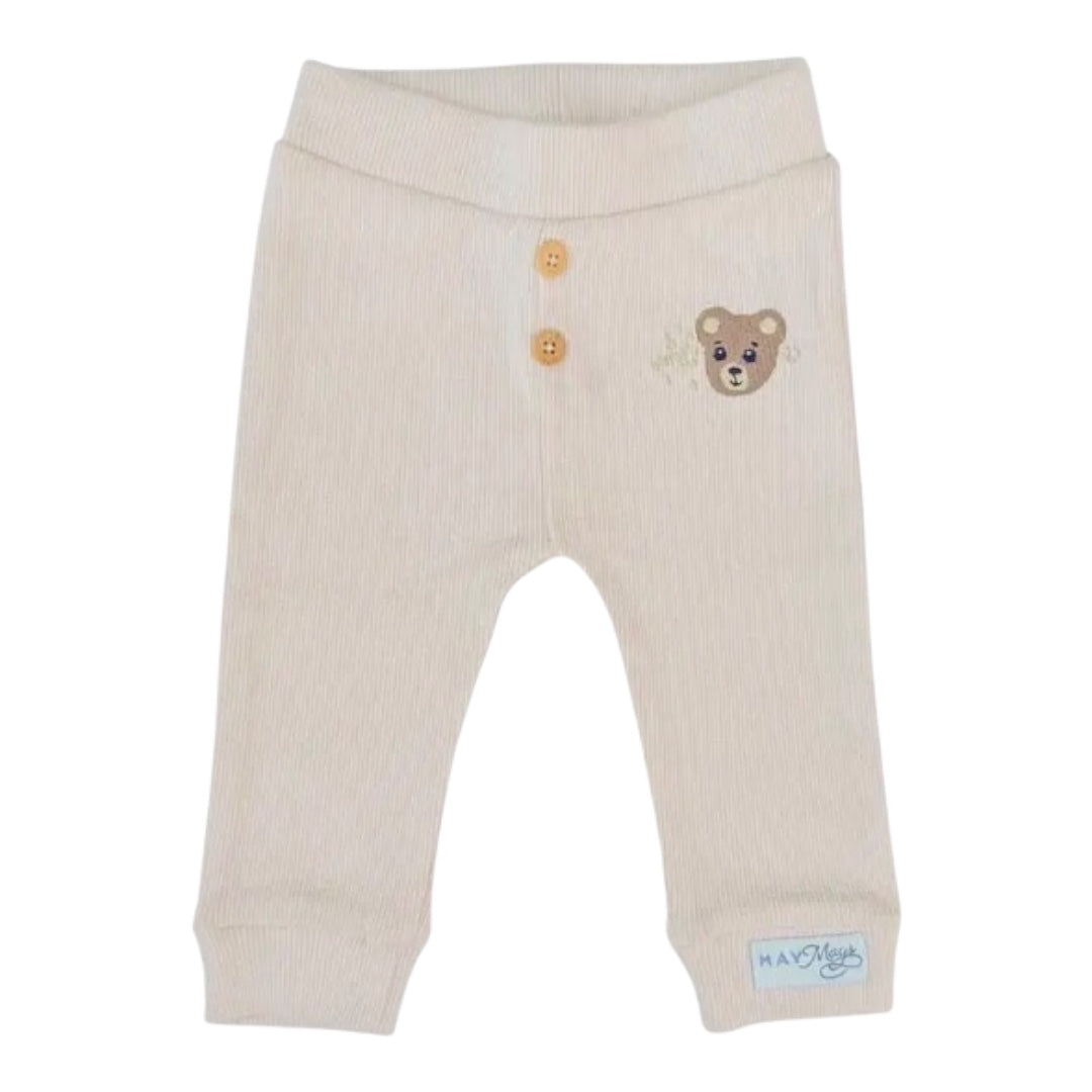 Leggings with teddy bear motif