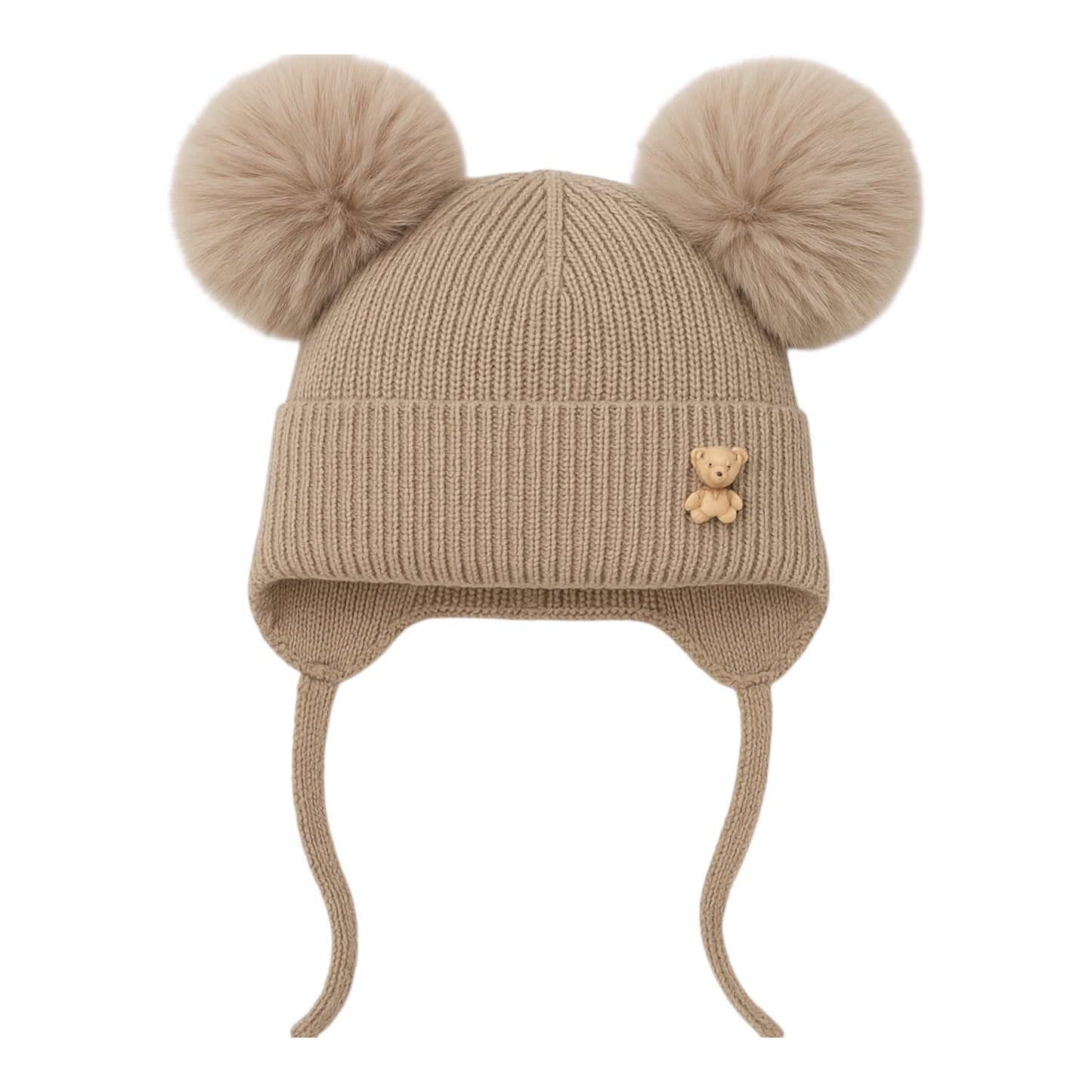 Bamsehue med pompon