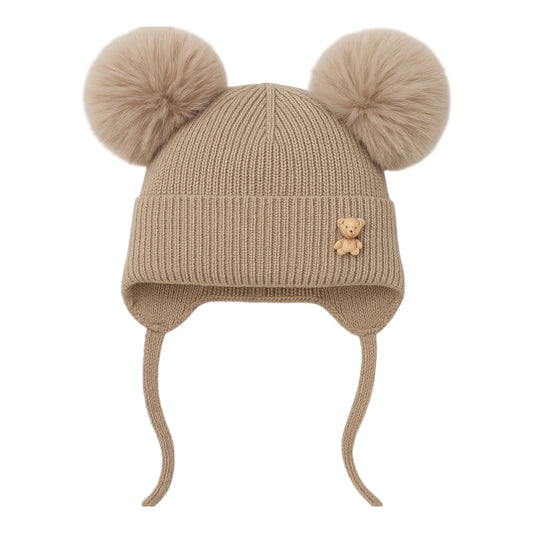 Bamsehue med pompon